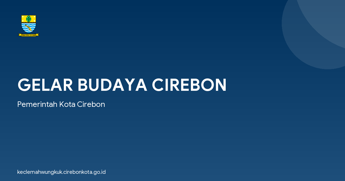 GELAR BUDAYA CIREBON