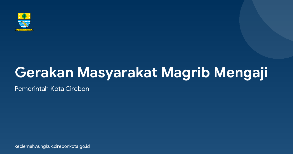 Gerakan Masyarakat Magrib Mengaji