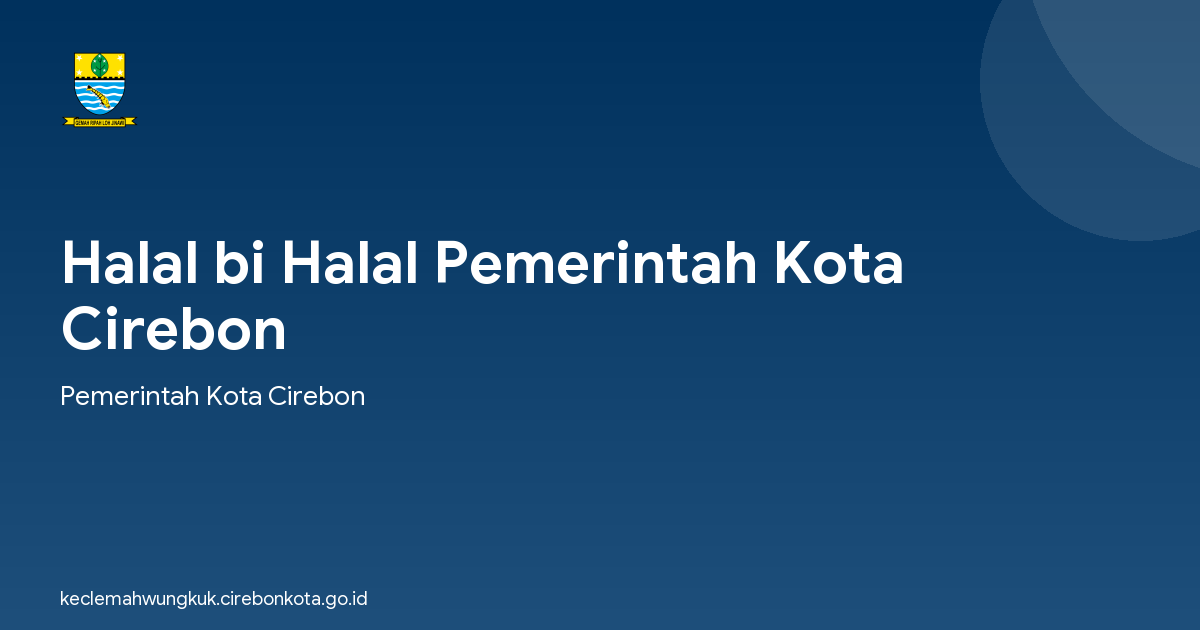Halal bi Halal Pemerintah Kota Cirebon