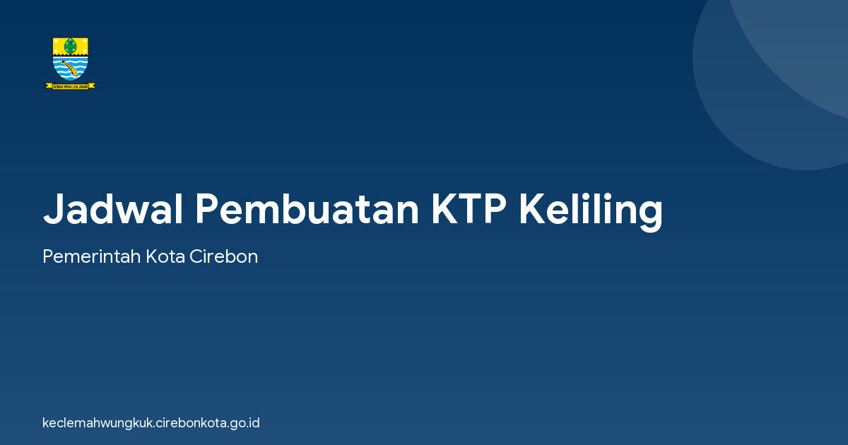 Jadwal Pembuatan KTP Keliling