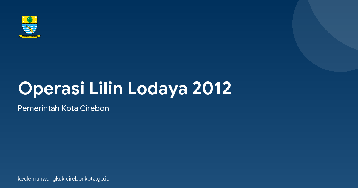 Operasi Lilin Lodaya 2012