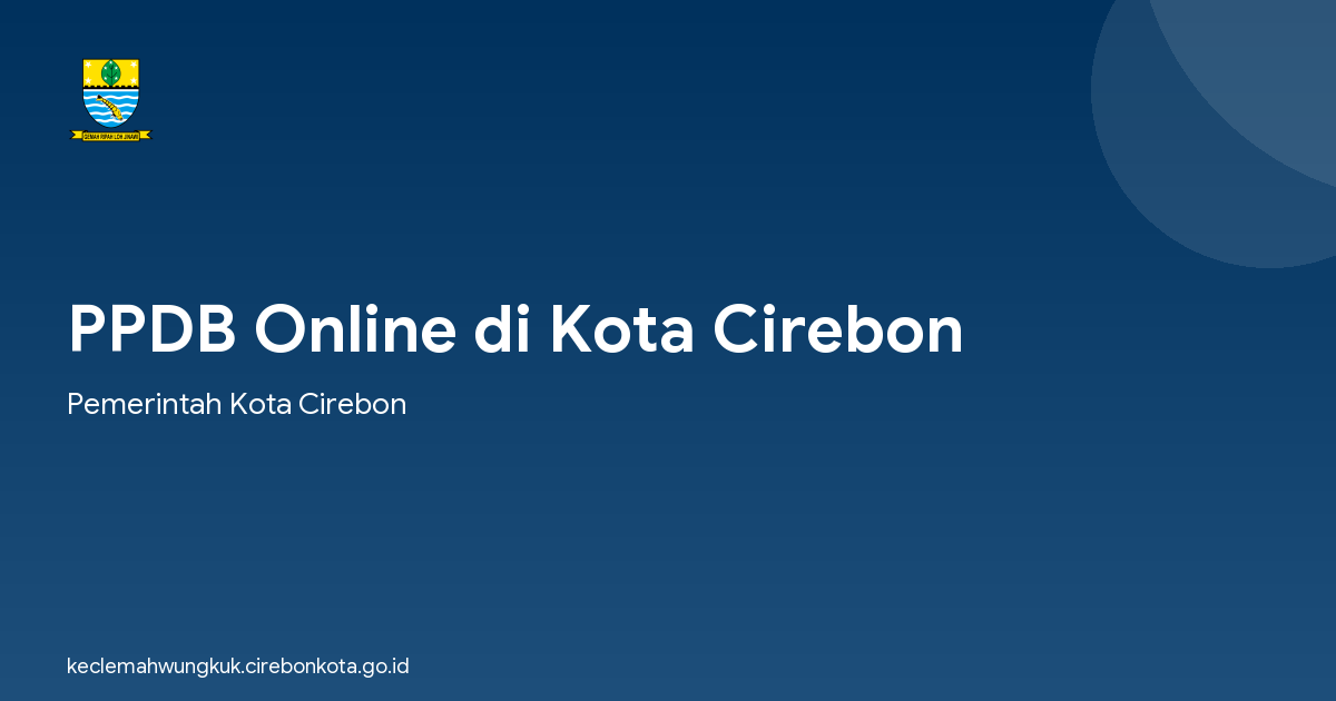 PPDB Online di Kota Cirebon