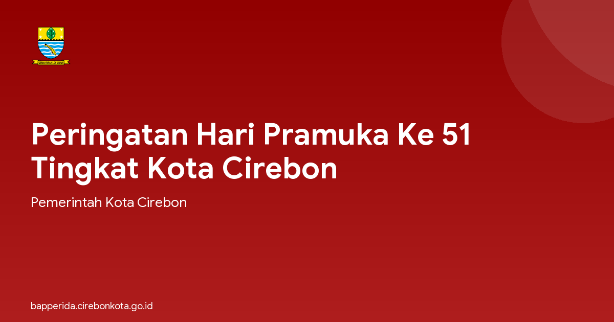 Peringatan Hari Pramuka Ke 51 Tingkat Kota Cirebon
