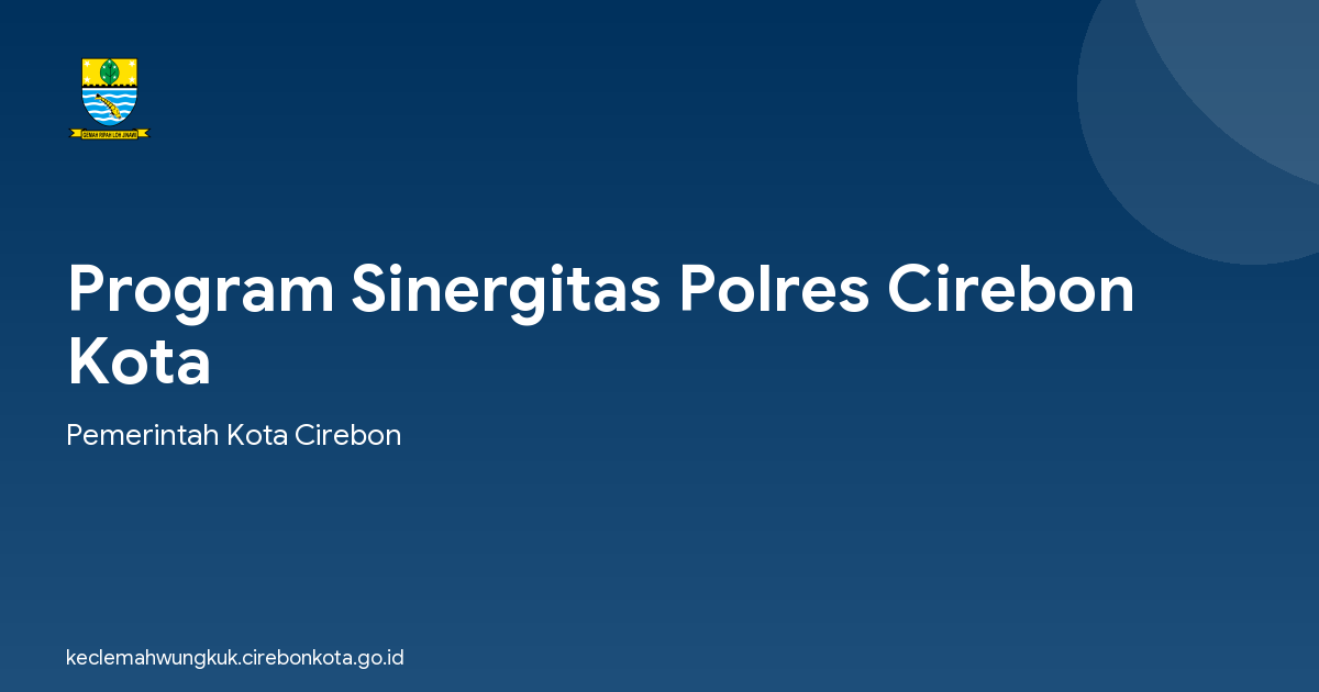 Program Sinergitas Polres Cirebon Kota
