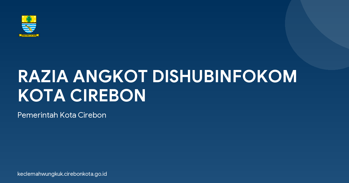 RAZIA ANGKOT DISHUBINFOKOM KOTA CIREBON