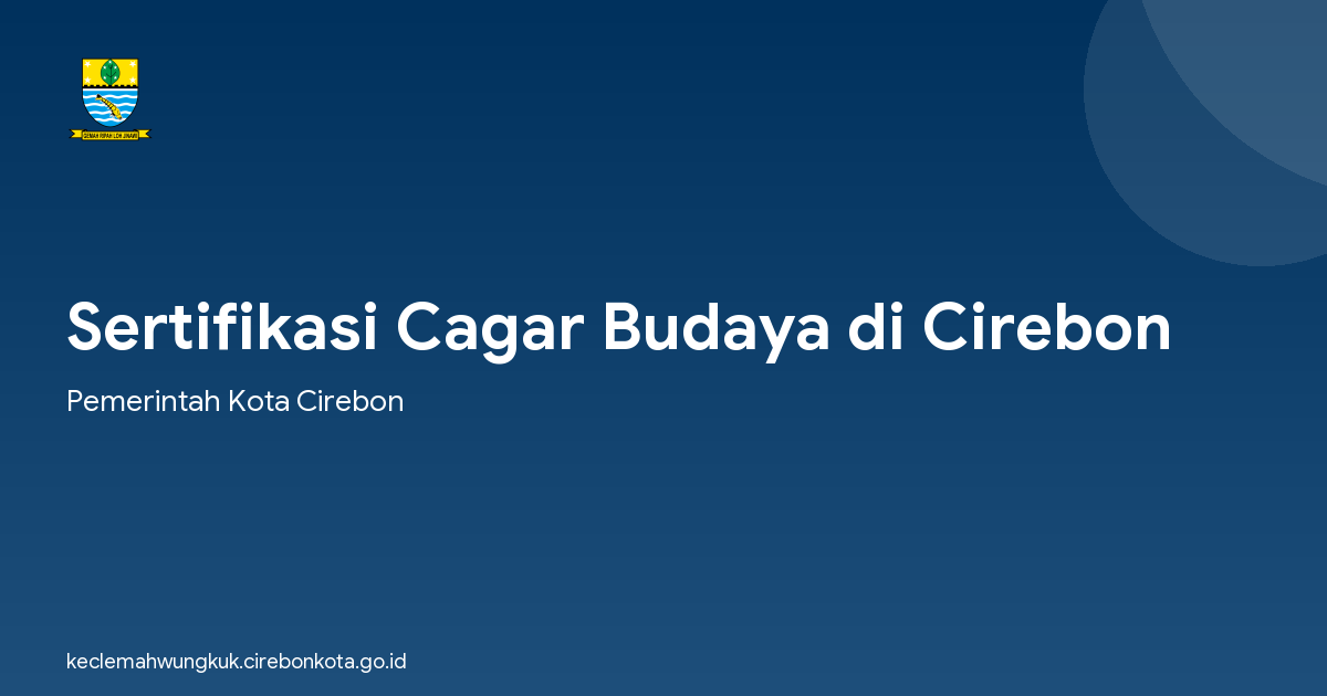 Sertifikasi Cagar Budaya di Cirebon