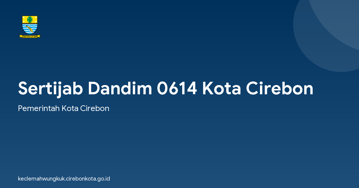 Sertijab Dandim 0614 Kota Cirebon