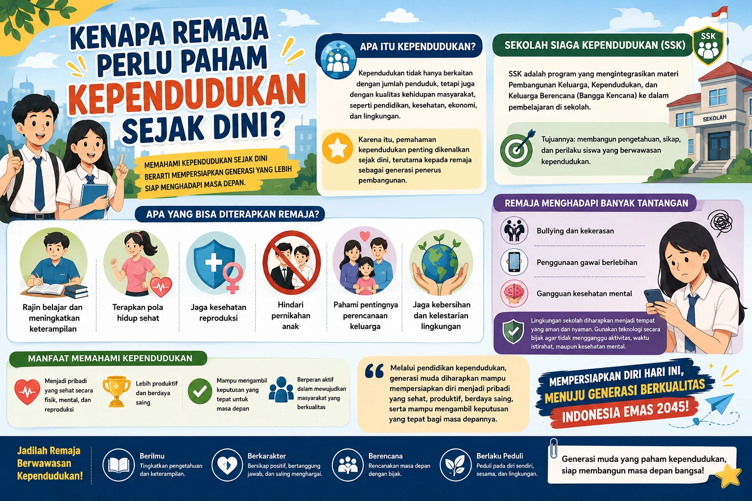 Mengenal Kependudukan Sejak Dini untuk Membangun Generasi Emas 2045