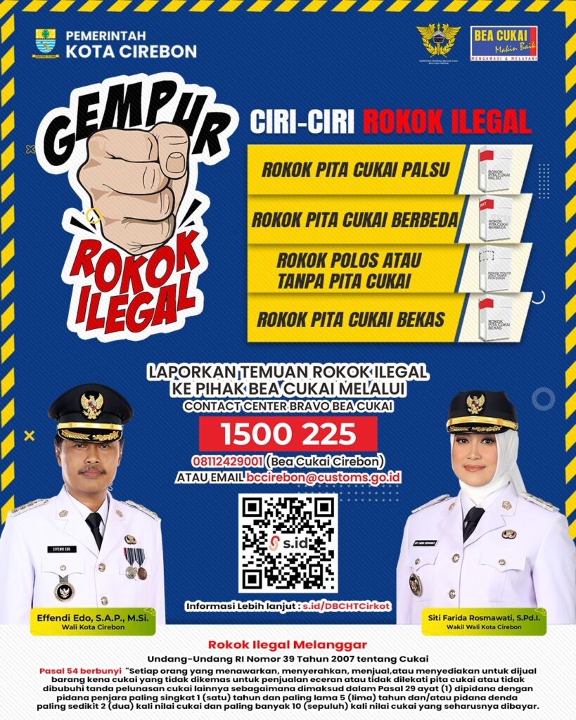 Gempur Rokok Ilegal! 🚫Halo, Warga pekalipan! Ayo kita bersatu melawan peredaran rokok ilegal di